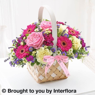 Mothers Day Basket Arrangement – buy online or call 01358 720401