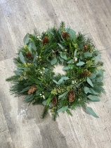 NATURAL  FESTIVE WREATH