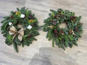 NATURAL  FESTIVE WREATH