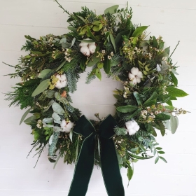 NATURAL  FESTIVE WREATH